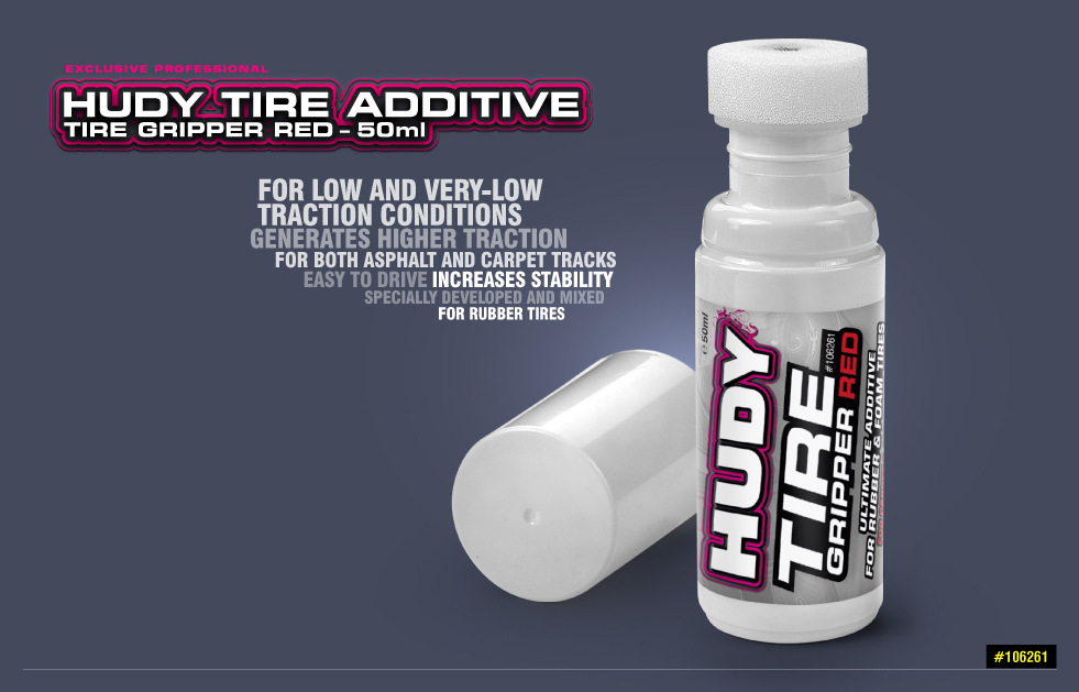 New HUDY Tire Additive - Tire Gripper Red - 50ml
