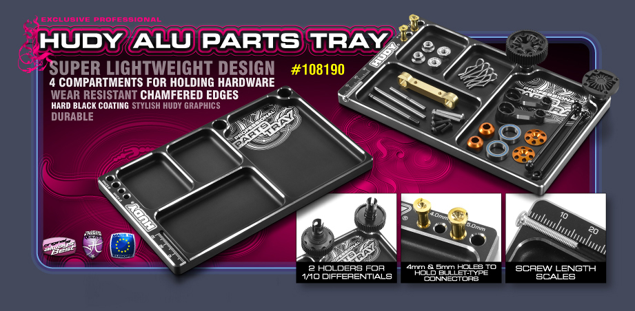 New HUDY Alu Parts Tray