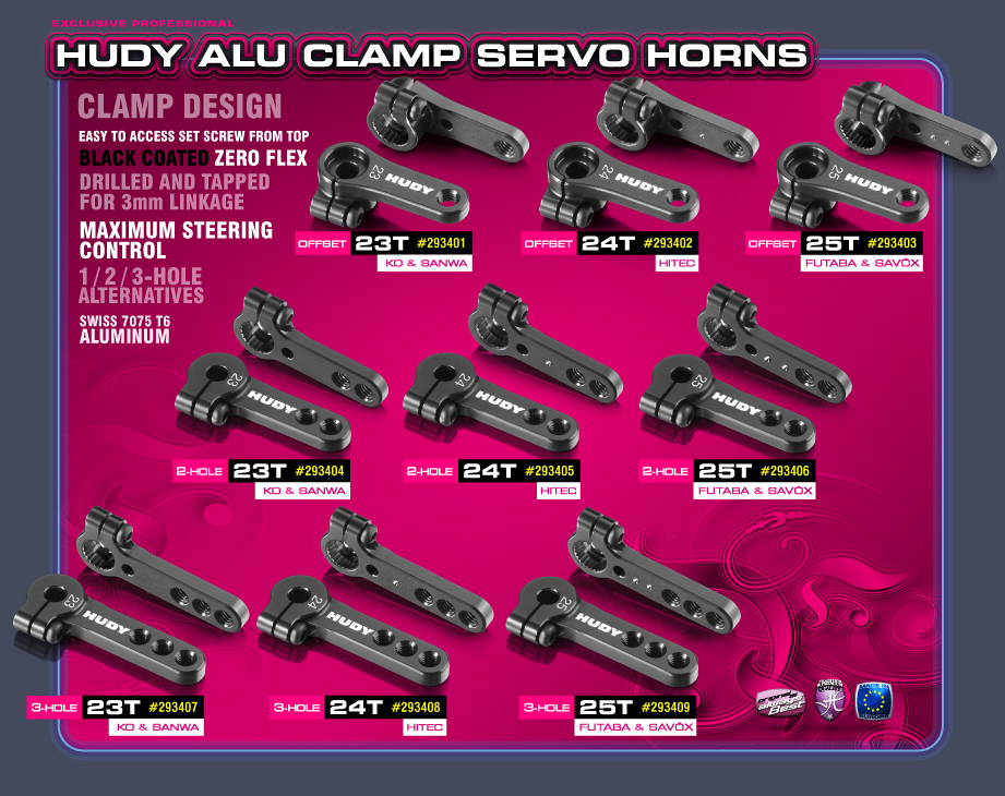 New HUDY Alu Servo Horns