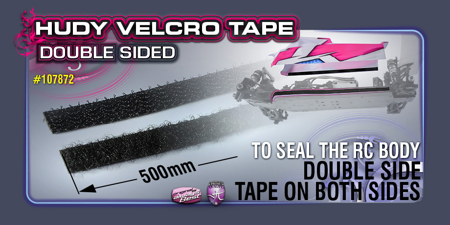 New HUDY Velcro Tape with Double-sided Tape