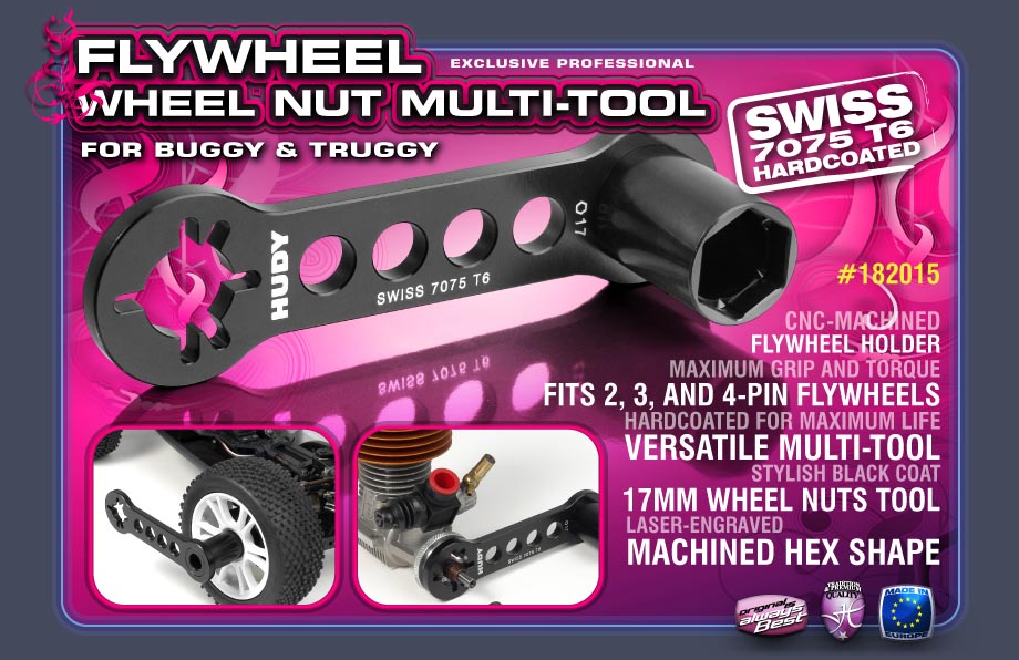 Hudy Flywheel - Wheel Nut Multi-Tool for Buggy & Truggy