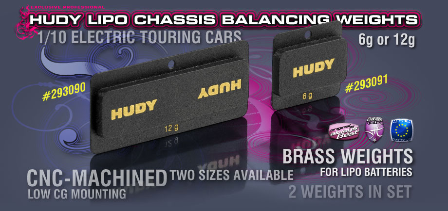 Hudy Lipo Chassis Balancing Weights