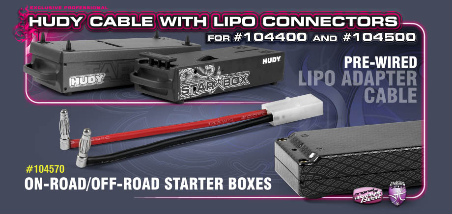 HUDY Cable with Lipo Connectors