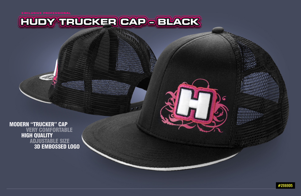New HUDY Trucker Cap - Black