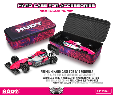 HUD199182-H Hudy Hard Case Car Bag - 1/10 Formula One