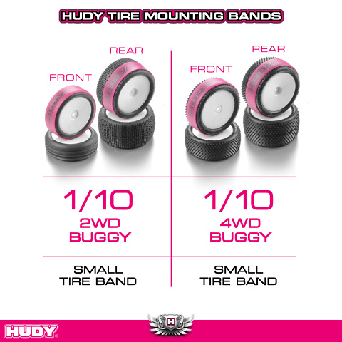 1/10 TIRE MOUNTING BANDS (4pcs.)