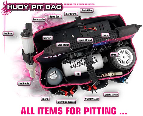 Rc car pit bag top