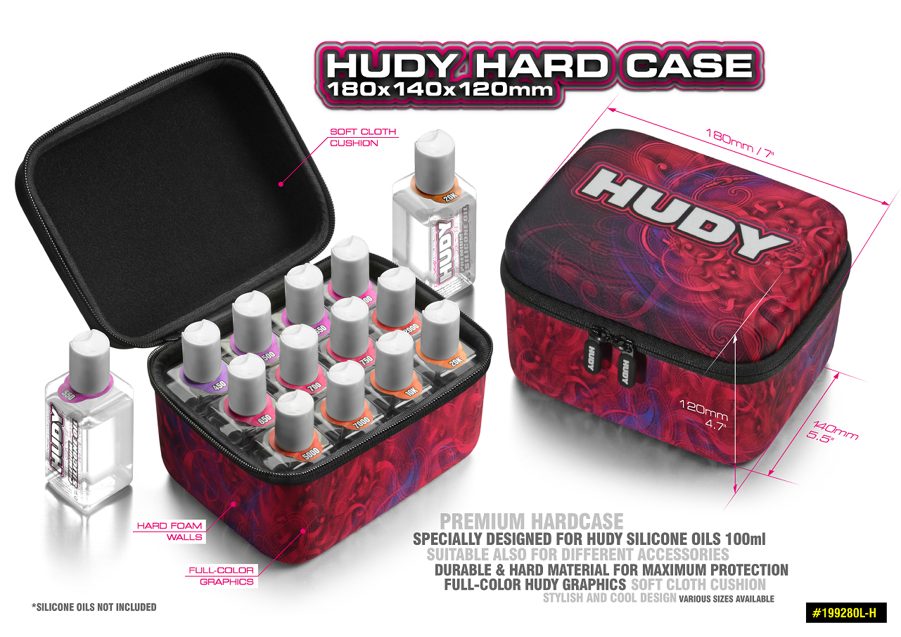 【受注生産品】 HUDY Hard Case 180x140x120mm - Oil Bag Large-199280L-H ホビーラジコン