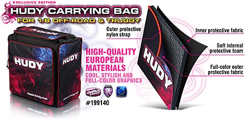 HUDY 1/8 Off-Road & Truggy Carrying Bag + Tool Bag - Exclusive Edition